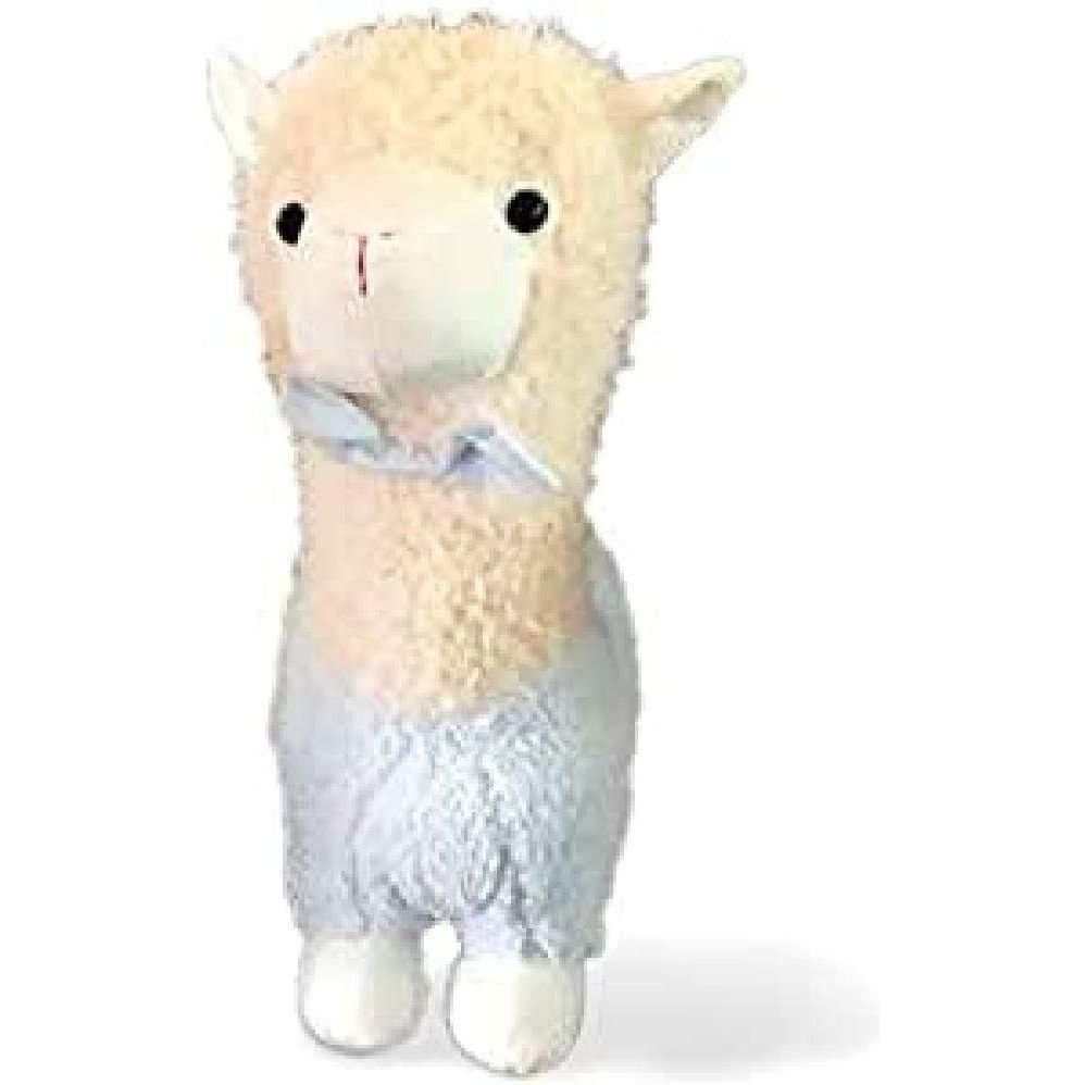 Peluche Llama Color Azul y Blanco