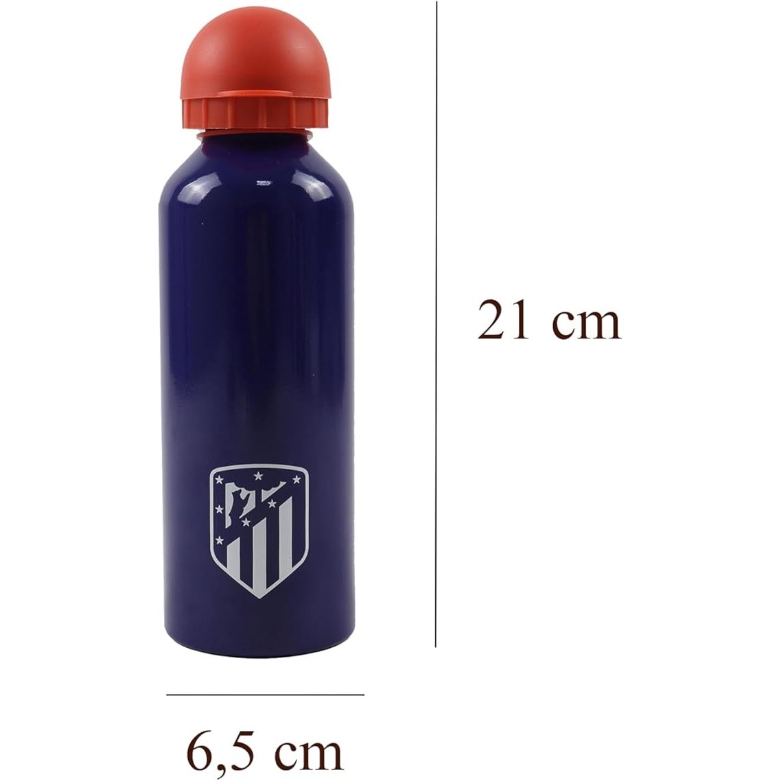 Botella de agua Atlético de Madrid 500 ml oficial | Cantimplora de aluminio azul deportiva