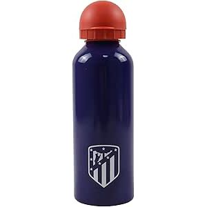 Botella de agua Atlético de Madrid 500 ml oficial | Cantimplora de aluminio azul deportiva