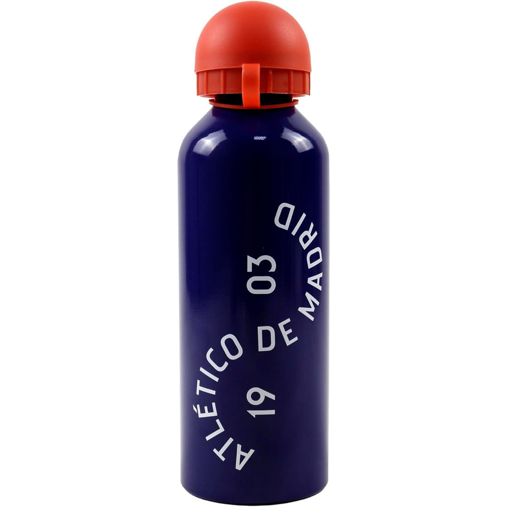 Botella de agua Atlético de Madrid 500 ml oficial | Cantimplora de aluminio azul deportiva