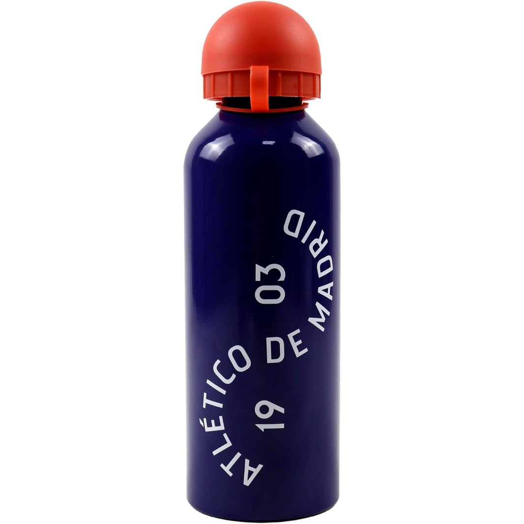 Botella de agua Atlético de Madrid 500 ml oficial | Cantimplora de aluminio azul deportiva