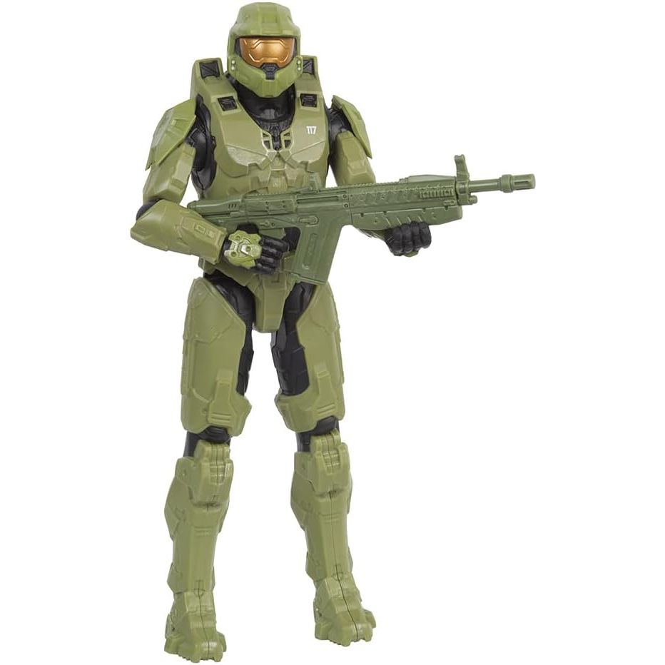 Figura de Acción Halo 30 cm | Figura Articulada del Jefe Maestro | Coleccionable Oficial para Fans del Videojuego