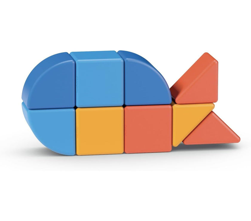 Geomag Magicube Animales – Set de 9 Piezas Magnéticas | Juguete Educativo para Niños
