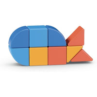 Geomag Magicube Animales – Set de 9 Piezas Magnéticas | Juguete Educativo para Niños