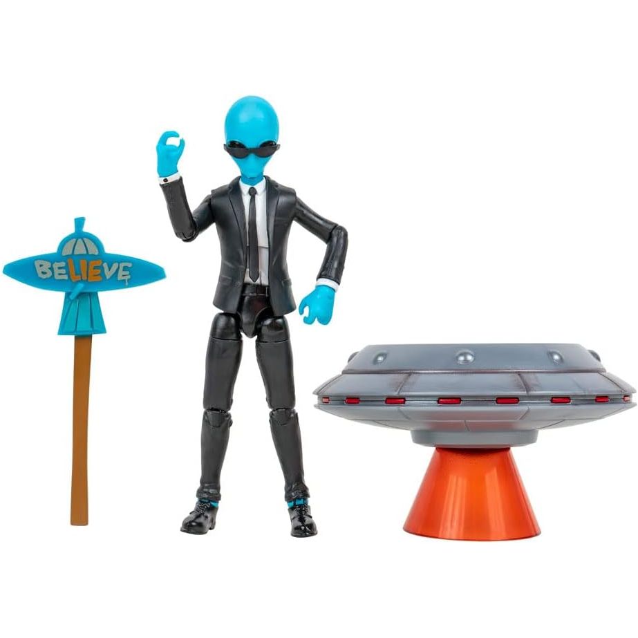 Figura Fortnite Human Bill + Lil´ Saucer -  Caja algo dañada