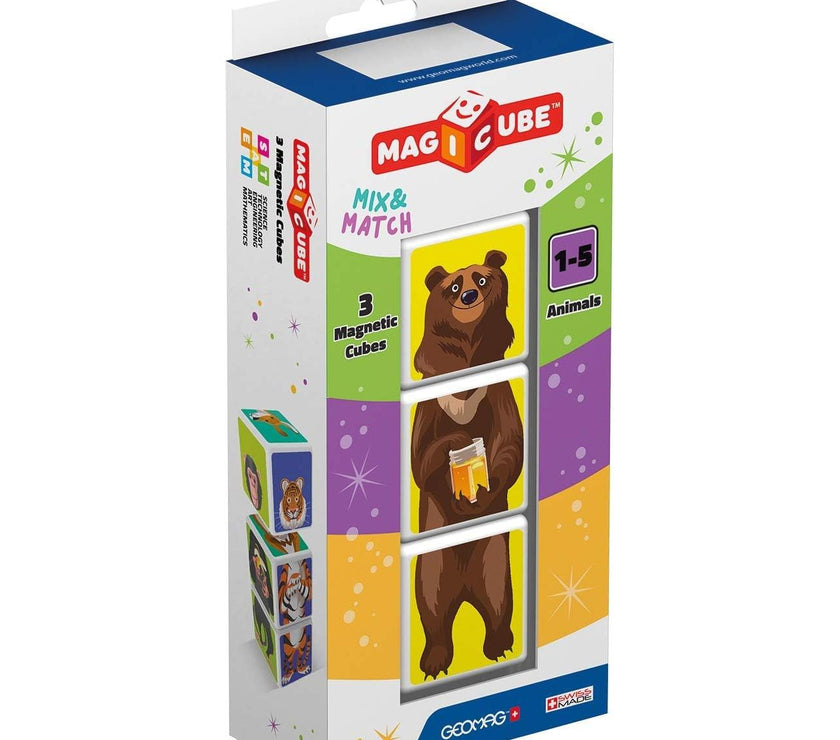 Geomag Magicube Match & Mix – Juguete de Construcción Magnético para Niños | Bloques Educativos