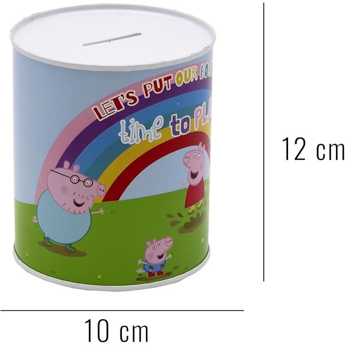 Hucha Mediana Peppa Pig | Hucha Infantil para Niños | Diseño Divertido de Peppa Pig | Regalo Original y Decorativo
