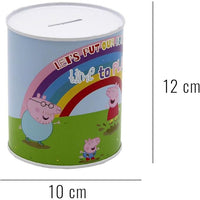 Hucha Mediana Peppa Pig | Hucha Infantil para Niños | Diseño Divertido de Peppa Pig | Regalo Original y Decorativo