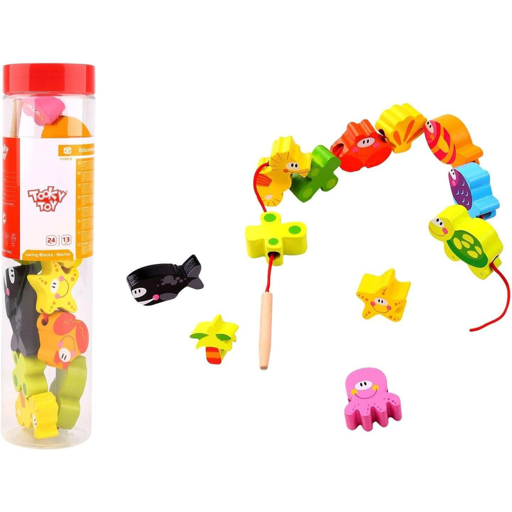 Tooky Toy - Animales Marinos para enlazar