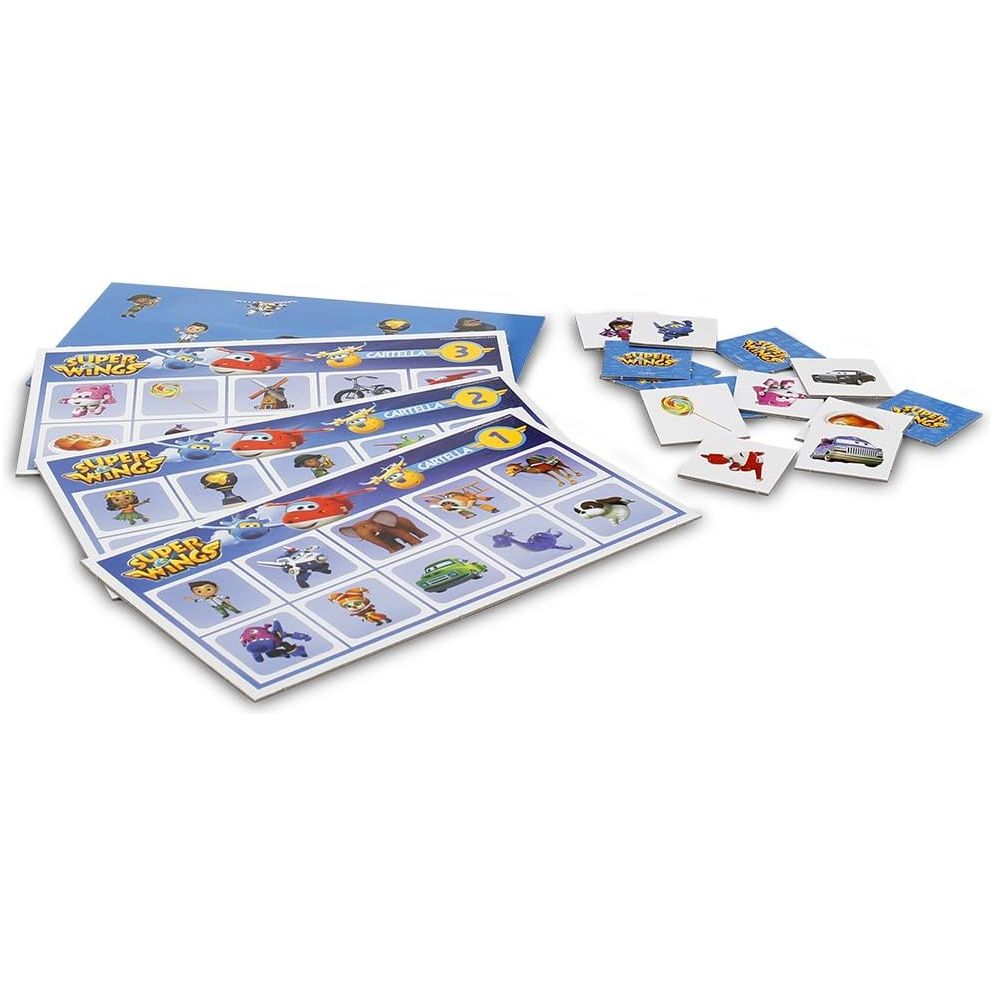 Super Wings - Juego 3 en 1 súper memo Giochi Preziosi  - Caja algo dañada