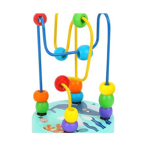 Juguete De Madera Mini Laberinto De Cuentas Surtido