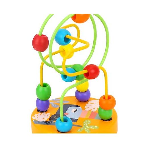 Juguete De Madera Mini Laberinto De Cuentas Surtido