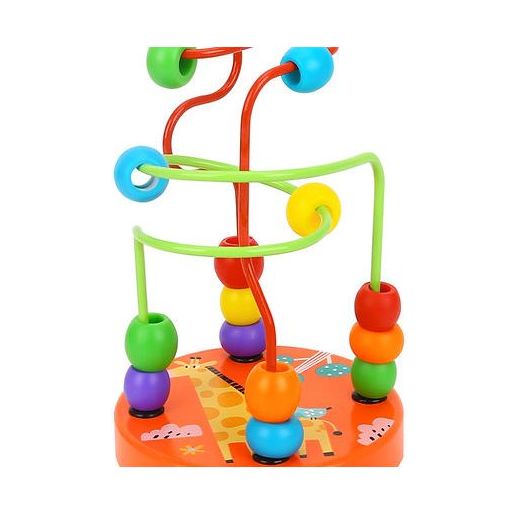 Juguete De Madera Mini Laberinto De Cuentas Surtido