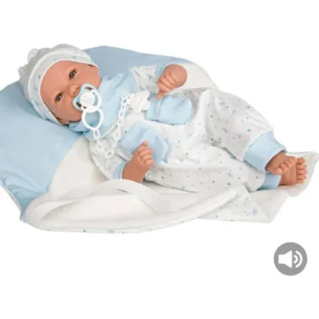 Muñeco Arias Elegance 45cm. Louis con Manta y Babero 65296