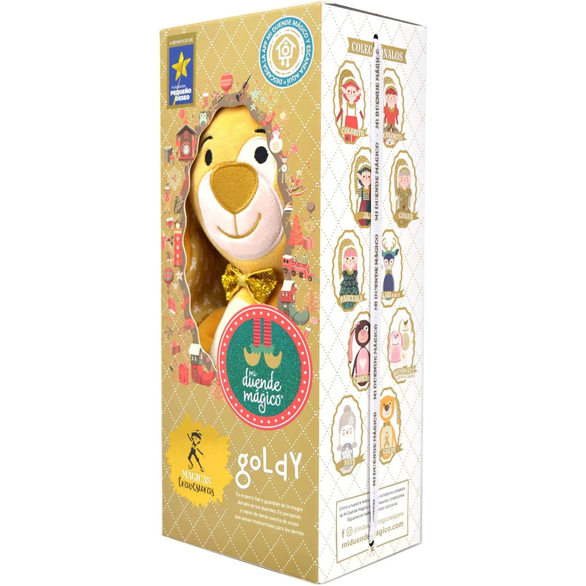 Duende Mágico Goldy – Elfo Navideño Dorado