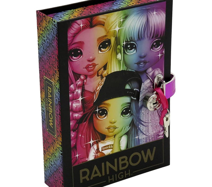 Rainbow High – Joyero Infantil con Candado y Espejo | Caja de Joyería para Niñas | Guarda Secretos y Accesorios | Producto Oficial