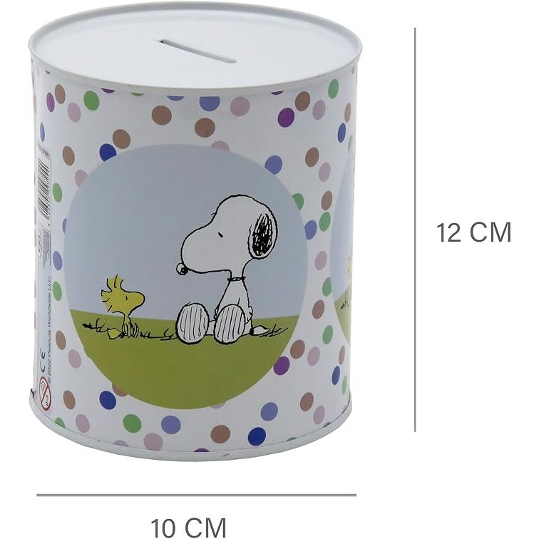 Hucha Mediana Snoopy | Hucha Infantil | Diseño Original Peanuts | Decoración y Ahorro para Niños y Fans