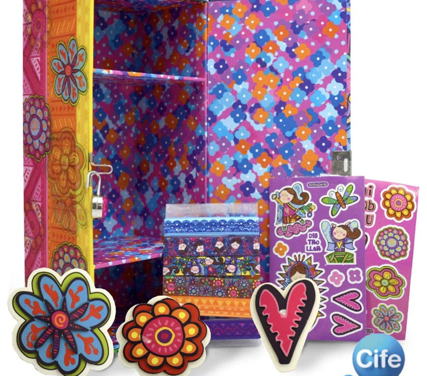 Pack Diario Secreto y Cajita Organizadora Chamoy Amiguis Distroller | Set "Top Sicrets" Diario para Niñas  | ¡Guarda tus Secretos!