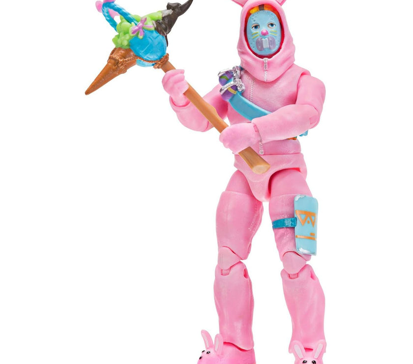 Fortnite Turbo Builder Set de 2 Figuras - Rabbit Raider y Vetex - caja algo dañada