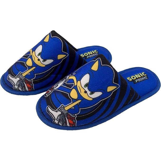 Zapatillas para Casa Sonic | Pantuflas de Sonic the Hedgehog | Suela Antideslizante y Diseño Sonic Original con tacto suave y acolchado| Calzado Cómodo