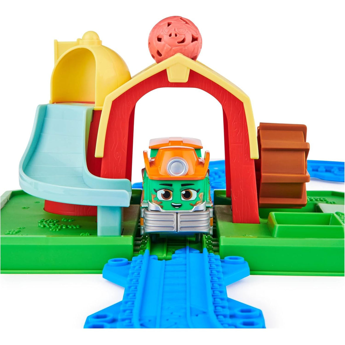 Mighty Express Farm Station Adventure Bucket de Spin Master – Juguete de Trenes y Granja