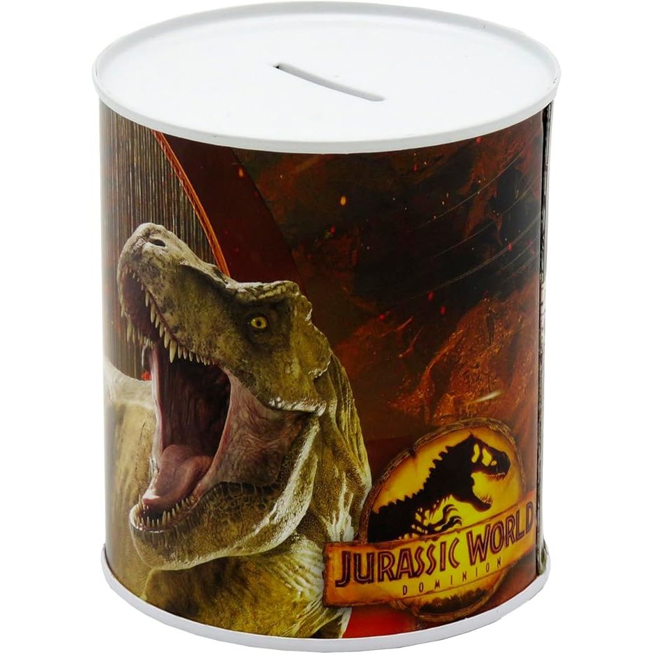 Hucha Mediana Jurassic World | Hucha Infantil con Diseño de Dinosaurios | Ahorra con Estilo | Regalo Original para Niños y Fans de Jurassic Park