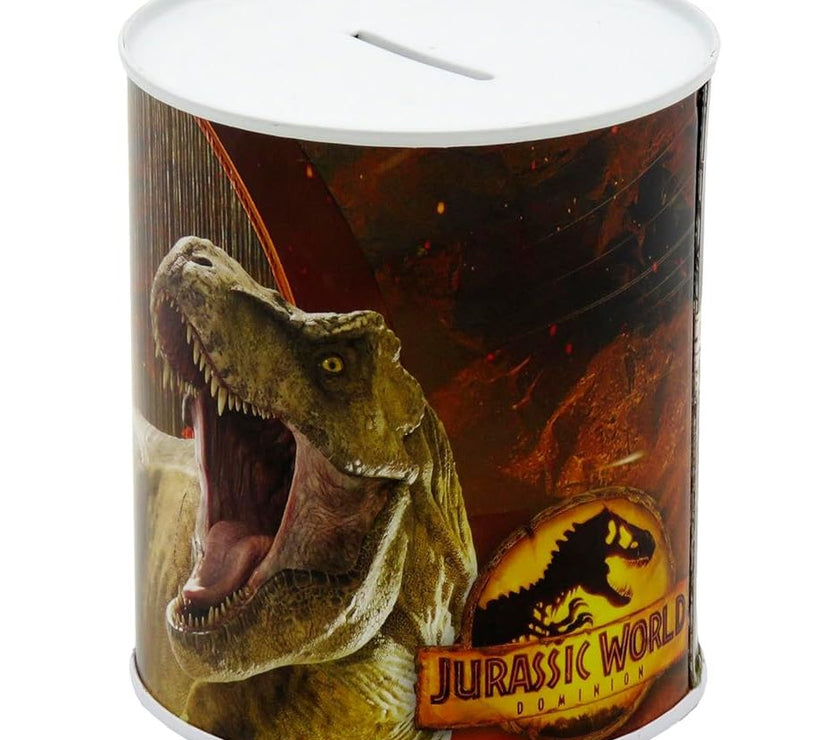 Hucha Mediana Jurassic World | Hucha Infantil con Diseño de Dinosaurios | Ahorra con Estilo | Regalo Original para Niños y Fans de Jurassic Park