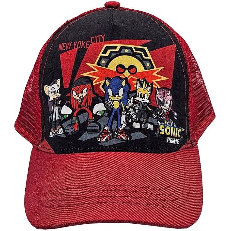 Gorra Sonic The Hedgehog Roja | Gorra Infantil y Juvenil con Diseño de Sonic | Accesorio Oficial Sega | Moda y Estilo para Fans