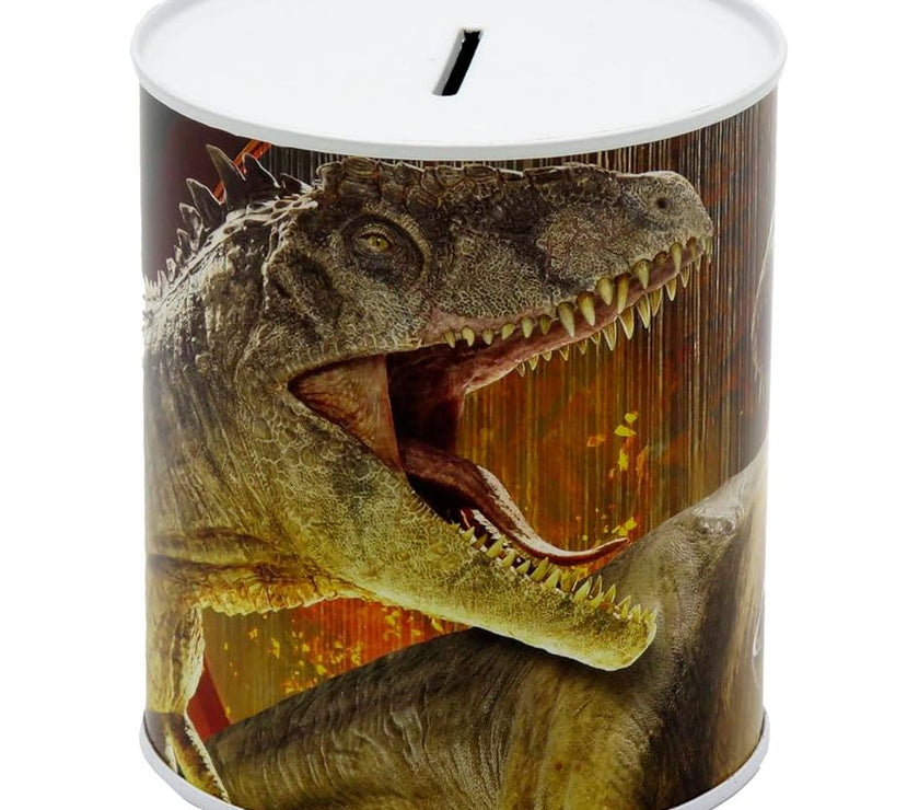 Hucha Mediana Jurassic World | Hucha Infantil con Diseño de Dinosaurios | Ahorra con Estilo | Regalo Original para Niños y Fans de Jurassic Park