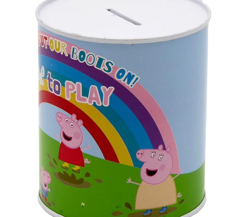 Hucha Mediana Peppa Pig | Hucha Infantil para Niños | Diseño Divertido de Peppa Pig | Regalo Original y Decorativo