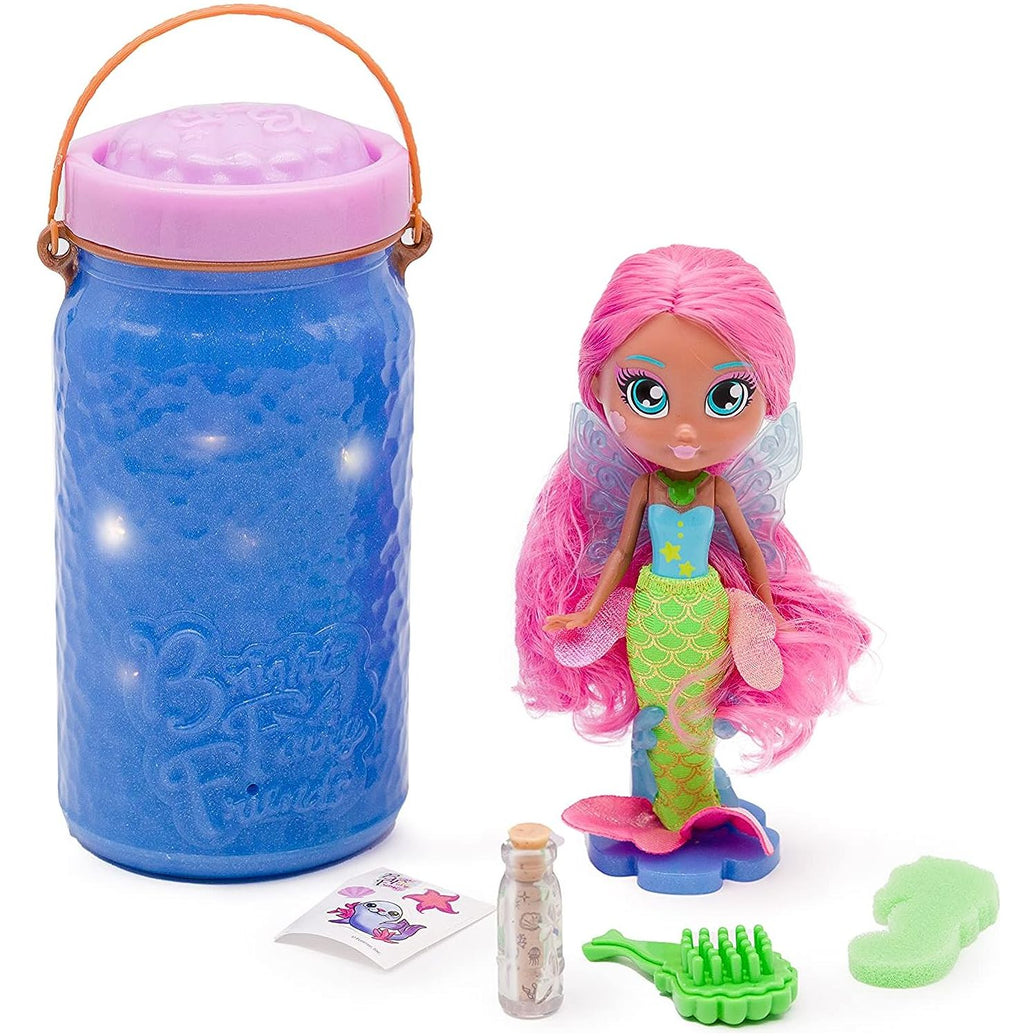 Muñecas Sirenas con Luces mágicas Bright Fairy Friends | Surtido Sorpresa con Tarro de luz y Accesorios.
