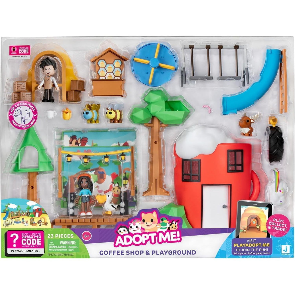 Adopt Me! Me - Playset Coffee Shop. Caja algo dañada