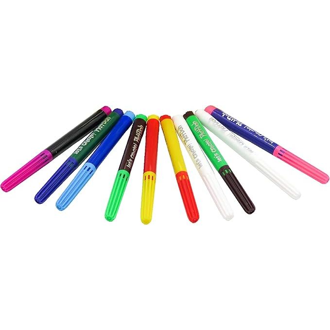 Play-Doh Pack de 10 Rotuladores de Colores Mágicos | Rotuladores Infantiles Lavables | Juguete Creativo para Niños y Niñas