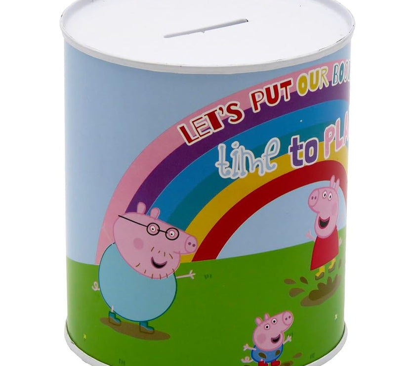 Hucha Mediana Peppa Pig | Hucha Infantil para Niños | Diseño Divertido de Peppa Pig | Regalo Original y Decorativo
