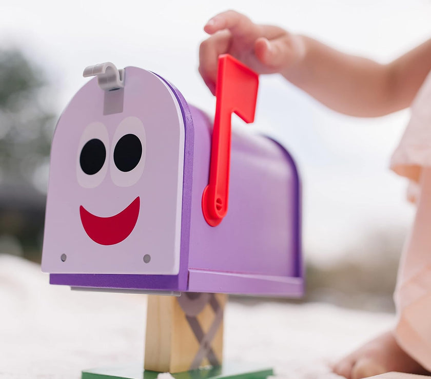 Set de Juego de Buzón de Madera – 27 Piezas | Juguete de Correspondencia y Clasificación para Niños