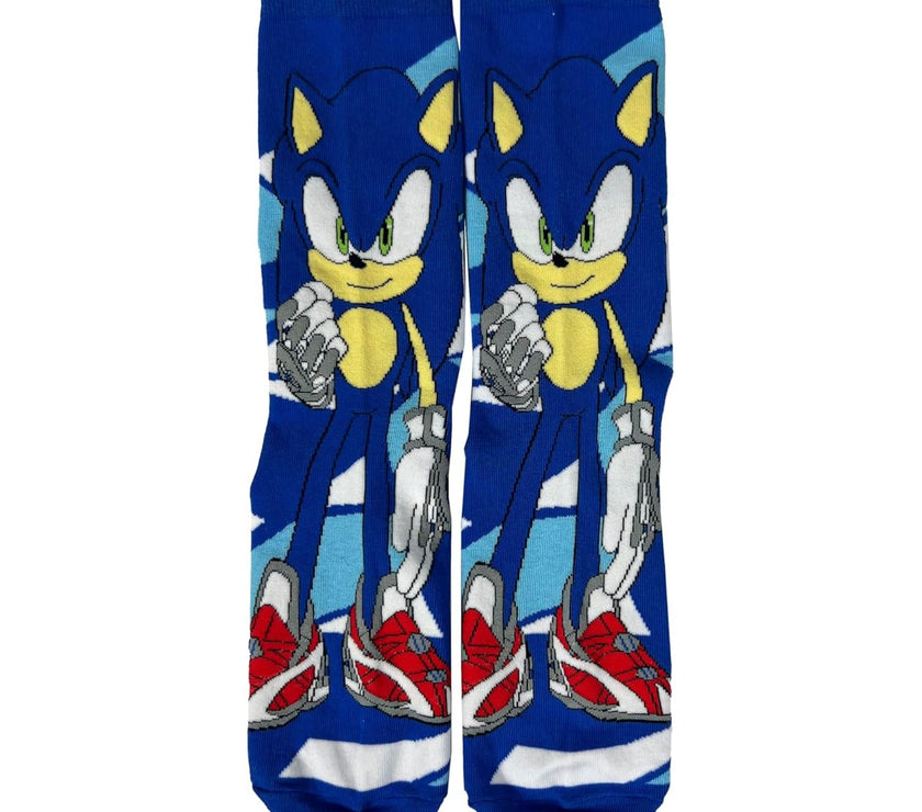 Calcetines Sonic Talla 36–38 | Calcetines Juveniles de Sonic the Hedgehog | Ropa Oficial Sega | Comodidad y Estilo para Fans