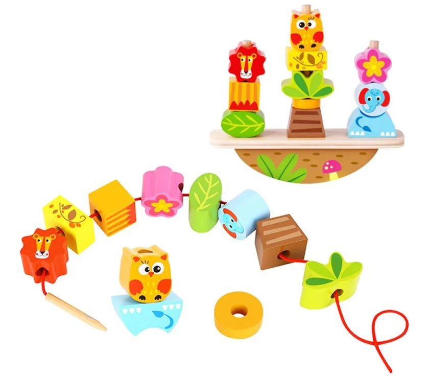 Balance Stacker Animales de Madera Tooky Toys