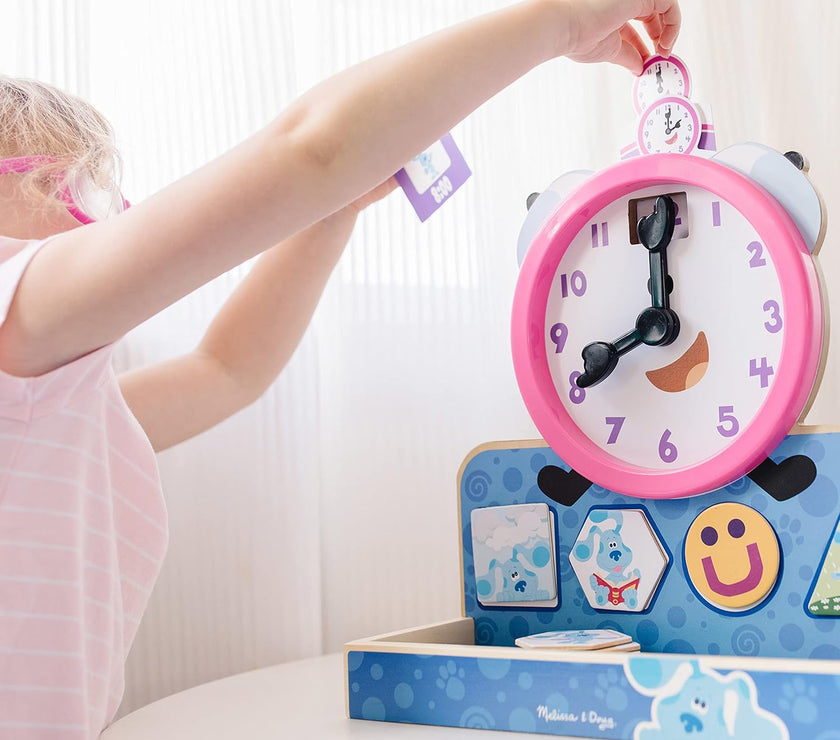 Reloj Magnético de Madera Blue’s Clues & You – 31 Piezas | Juguete Educativo para Aprender la Hora