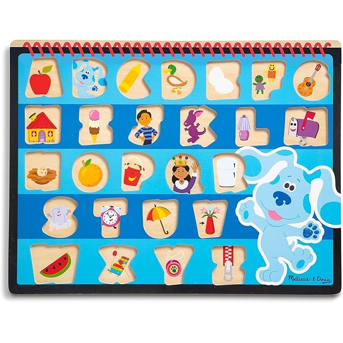Puzzle de Madera del Alfabeto Blue’s Clues &amp; You– 26 Piezas | Juguete Educativo para Aprender Letras
