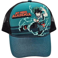 Gorra Azul My Hero Academia | Gorra Oficial del Anime Boku no Hero | Accesorio Ajustable Estilo Urbano | Moda Otaku y Gamer