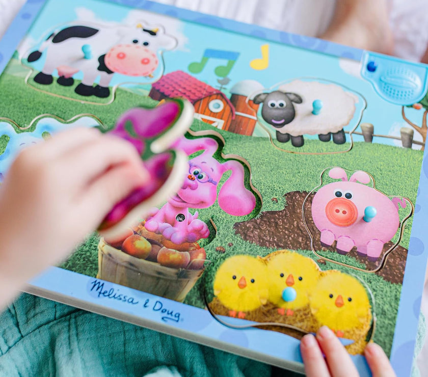 Puzzle Madera de Sonidos - La Granja Musical 6 Piezas