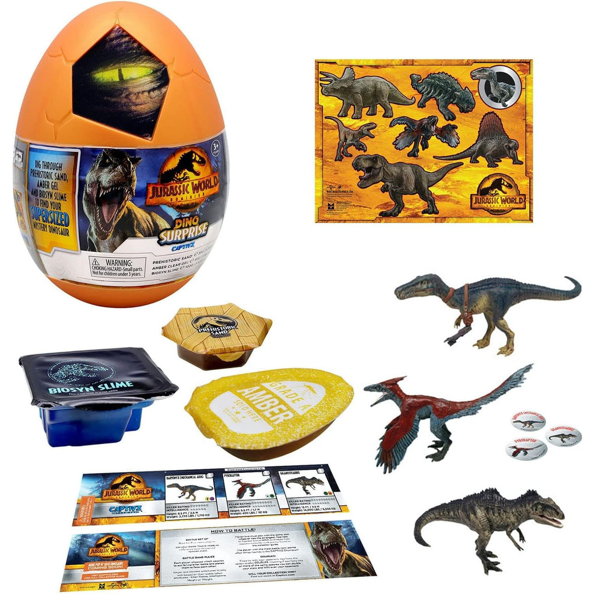 Captivz Huevo Sorpresa Dominion Edition Jurassic World