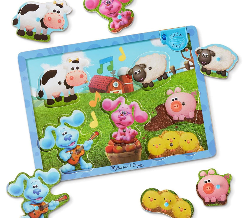 Puzzle Madera de Sonidos - La Granja Musical 6 Piezas