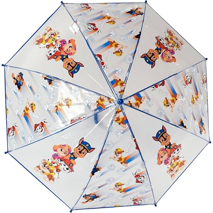 Paraguas Manual Transparente Patrulla Canina 48cm