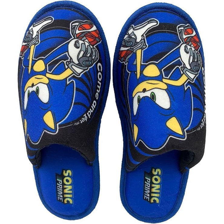 Zapatillas para Casa Sonic | Pantuflas de Sonic the Hedgehog | Suela Antideslizante y Diseño Sonic Original con tacto suave y acolchado| Calzado Cómodo