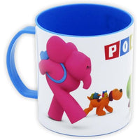 Taza Pocoyó 400 ml Blanca y Azul | Vaso Infantil de Plástico Resistente | Taza Niño Segura y Ligera | Producto Oficial