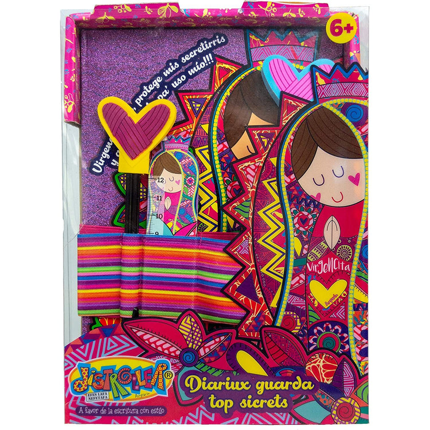 Pack Diario Secreto y Cajita Organizadora Chamoy Amiguis Distroller | Set "Top Sicrets" Diario para Niñas  | ¡Guarda tus Secretos!