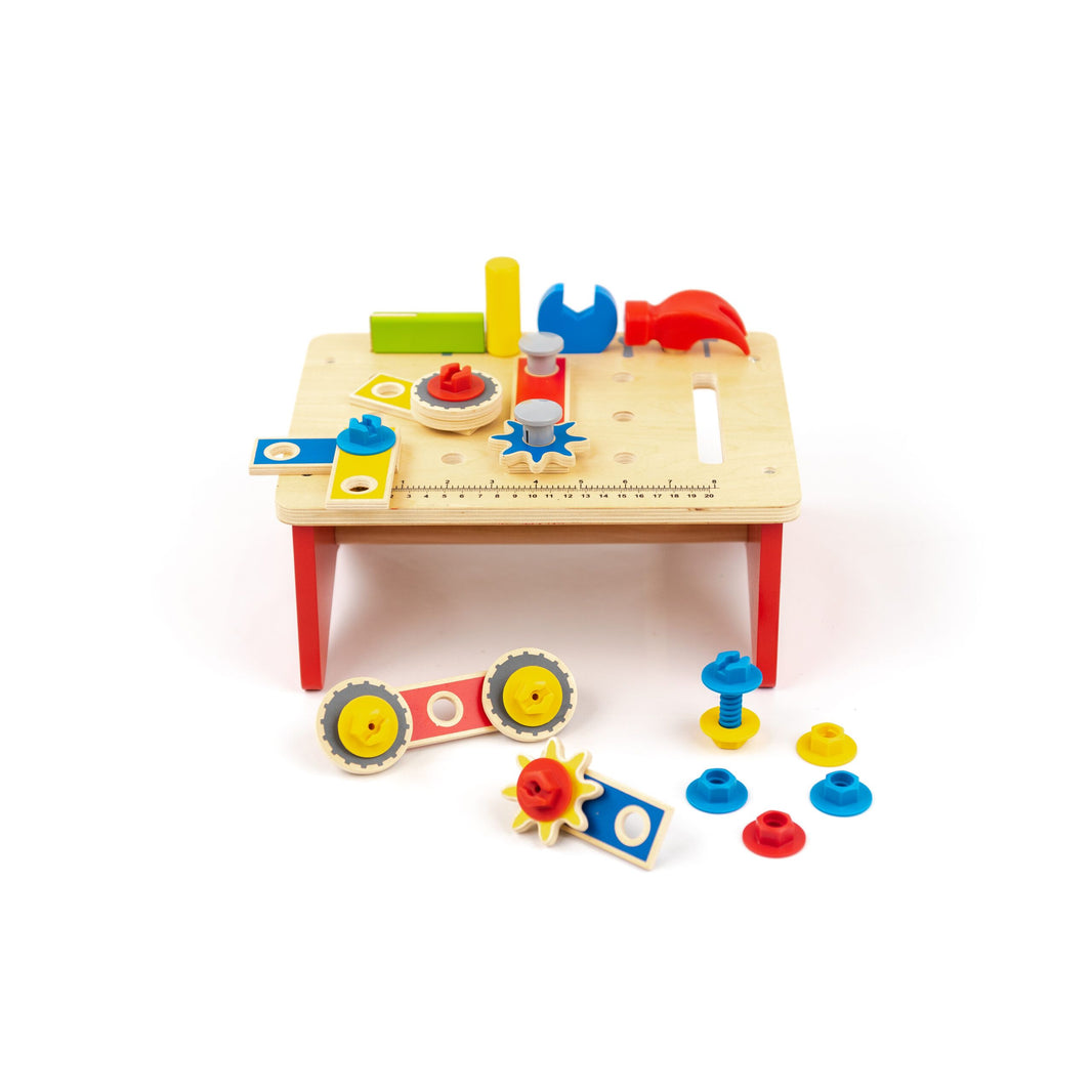 Banco de Trabajo de Madera para Niños Tooky Toy – Taller de Herramientas Educativo STEM