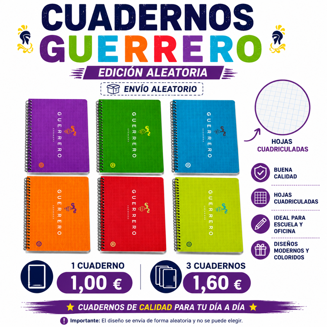 Cuadernos Guerrero - Diseño Aleatorio