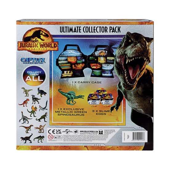 Maletin de Coleccionista con 3 Huevos Sorpresas Jurassic World